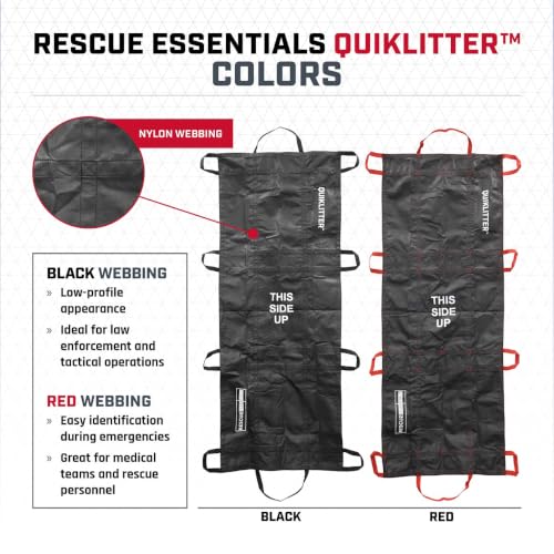 Emergency Rescue Patient Stretcher - 500 lb Capacity, Lightweight & Compact