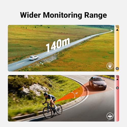 Bike Radar Tail Light with Auto Brake Alert & 7 Modes - Long Battery Life