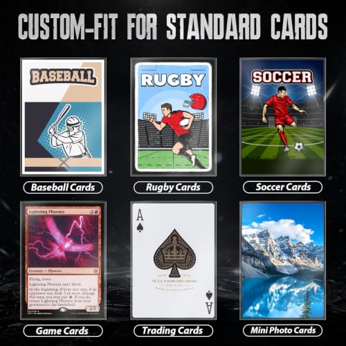600 Clear Card Sleeves 66x91mm Premium Plastic Protectors for Trading Cards - Variation: 600 Clear / 66x91mm