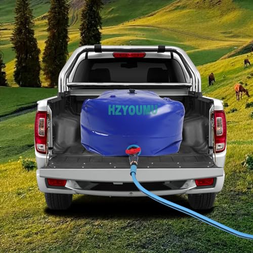 260 Gal Water Storage Bladder with Brass Connector - Foldable & Durable Outdoor Water Tank