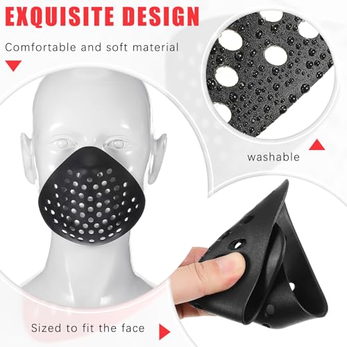 Face Shell 3D Silicone Mask Inner Bracket - Black & White Variations