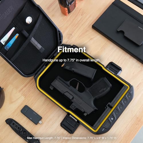Biometric LifePod Waterproof Travel Case for Handgun & Electronic Lock - SIG SAUER Edition