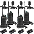 Retevis RB29 FRS Two-Way Radio Long Range with Shoulder Microphone - Durable, Waterproof, License-Free