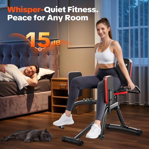 Hip Abductor Machine for Home Gym - Adjustable Glute & Leg Exercise Equipment