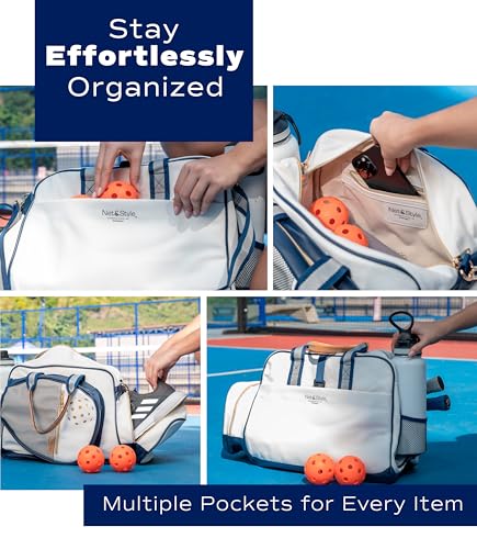Pickleball Bag Women Large Capacity Tote with Shoe & Paddle Compartments