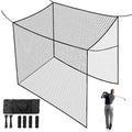 10x10ft Golf Practice Netting - Indoor Outdoor Batting Cage Net with Rope & Carry Bag