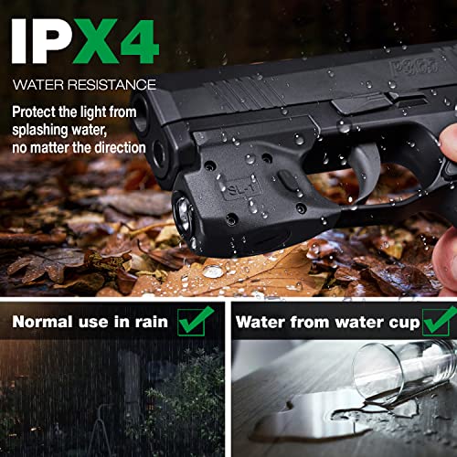 Mini Tactical Flashlight for Sig P365 with Kydex Holster - 150 Lumens Rail Mount LED Light