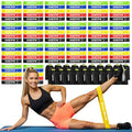 GHCTFE 100PCS Multicolor Resistance Bands Bulk Set for Group Fitness, Mini Loop Bands for Glutes & Legs