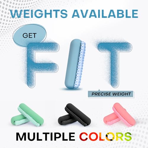 Blue 2 lb Hand Weights Set for Women Men - Soft Dumbbells with Hand Strap