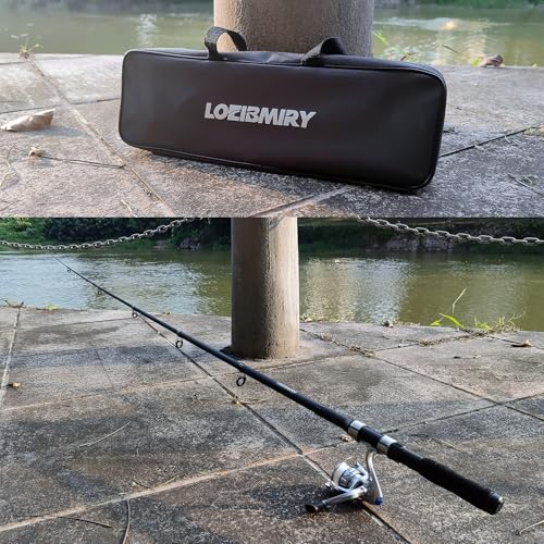 2-Piece Telescopic Fishing Rod and Reel Combo with Accessories
