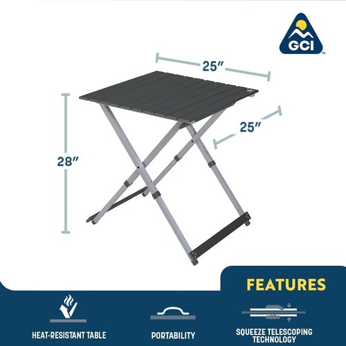 GCI Outdoor Folding Table - Portable & Lightweight Design | Perfect for Camping & Picnics
