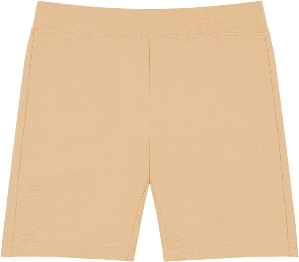 QBK Girls' Basic Dance Shorts - Soft Solid Leggings for Gymnastics & Bike | 2T-13 Years