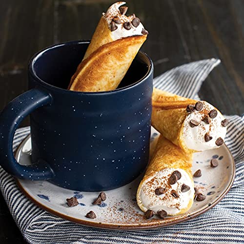 Norwegian Krumkake and Pizzelle Iron Set - Traditional Waffle Cone Maker