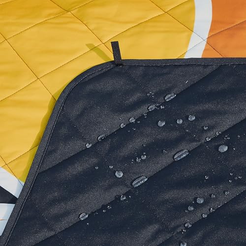 Sun Trek Columbia Packable Down Alternative Throw Blanket 50x60 Black Taupe