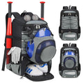RAINSMORE Baseball Backpack for Youth & Adult with Shoe Compartment - Grey