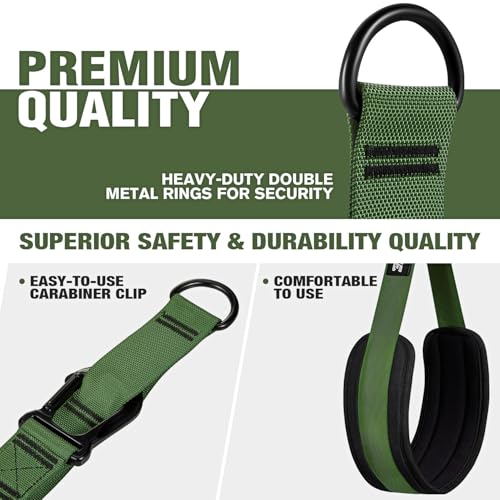 Pull Up Assistance Resistance Bands Set - Army Green, 220 lbs Support