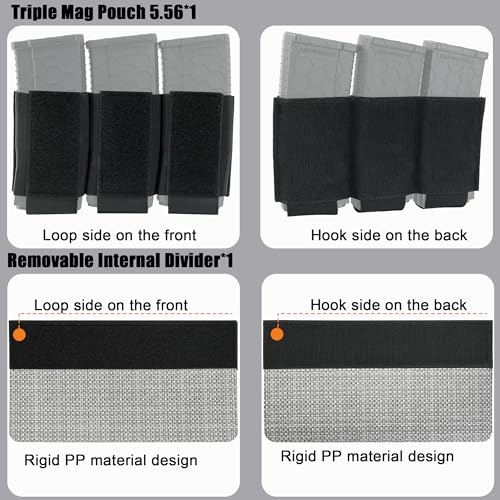 SABADO Front Flap Pouch 4-in-1 System with Triple Mag 5.56 Insert — Black Variation