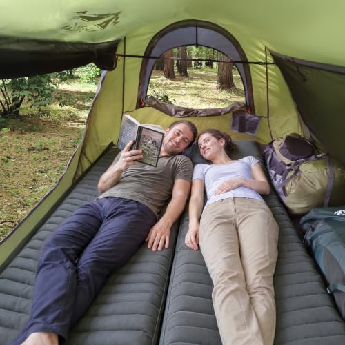 Night Cat 2-Person Army Green Waterproof Pop-Up Camping Tent - Instant Setup