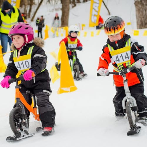 Arrowbash Baby Stroller Snow Skis Set of 4 - Winter Sledge Attachment for Kids & Toddler