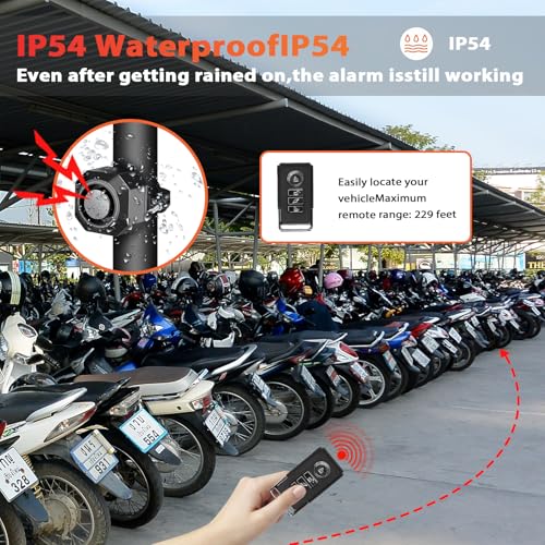 FODAHRWS Square 4LB Heavy Duty Electric Scooter Lock with Alarm & Waterproof Bag