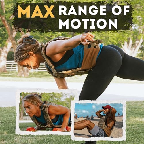 Black Polyfit Fortify Weighted Vest for Men & Women - Adjustable Workout Vest