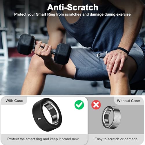 8 Pack Silicone Ring Cover Set for Oura Ring Gen 3/4 with Variations - Black, Clear, Green, Cactus, Blue, Navy Blue, M Size