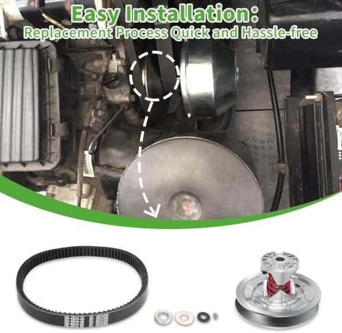 Golf Cart Torque Driven Clutch Belt Kit for Yamaha G2-G28 1985-2007