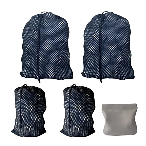 Golf Tee Pouch Bag with Zipper and Clip for Men - Grey