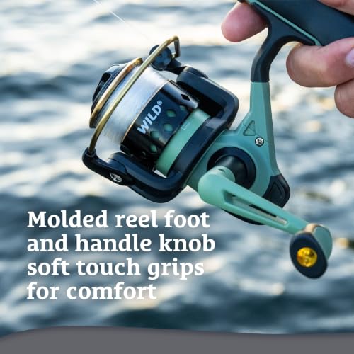 7' Light 2-Piece Spinning Fishing Rod & Reel Combo for Freshwater Species