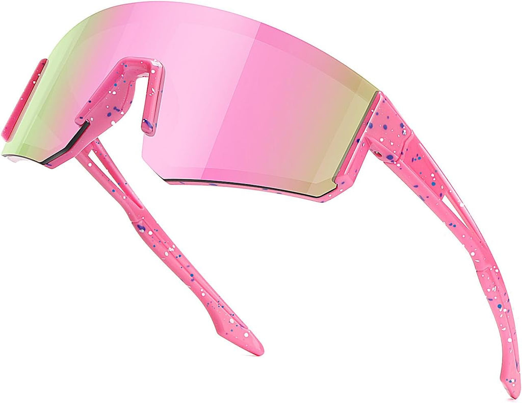 SEKKAF Youth Baseball Sunglasses for Boys Girls Age 6-12 Softball Cycling Sports Sunglasses for Kids Lightweight Frame