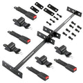 NOKINS Retractable Seat Belt Kit for Golf Cart with Brackets - Stainless Steel, 4-Passenger