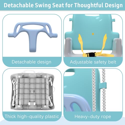 Yozoia Blue Multifunctional Toddler Swing Foldable Indoor & Outdoor Baby Swing