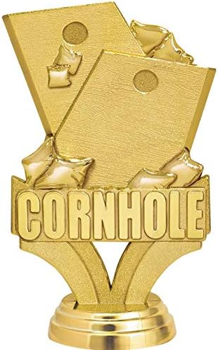 Skiennix Custom Cornhole Trophy - 11" Personalized Awards for Cornhole Champions