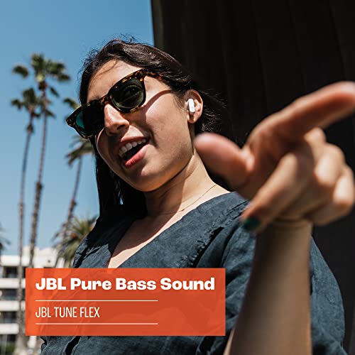 JBL Tune Flex True Wireless Noise Cancelling Earbuds - Black, Small