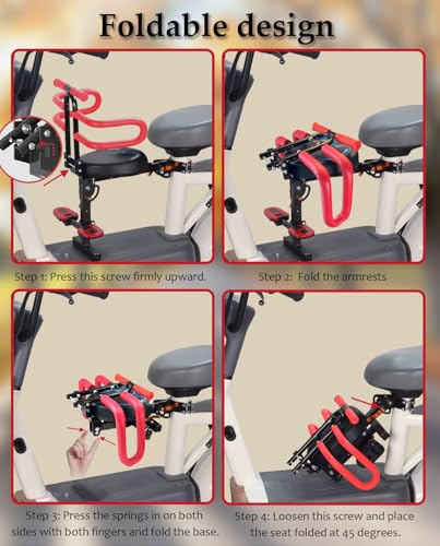 Felixstory Child Seat for Electric Scooter - Red, Suitable for Kids 2-6 Years