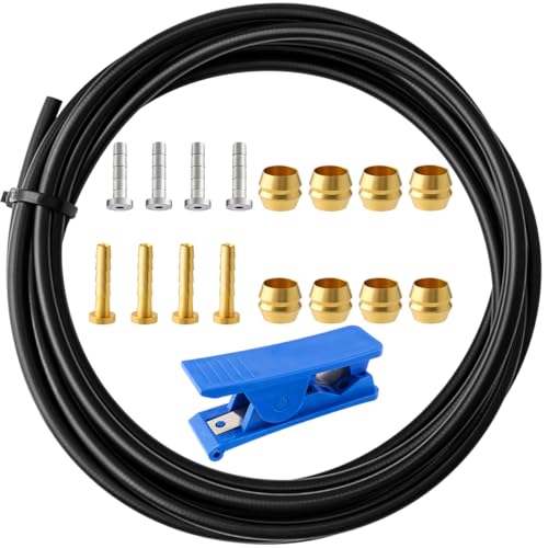 3000mm Bicycle Hydraulic Brake Hose Kit for Shimano, SRAM, Avid - Includes Fittings & Cutter
