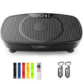UMAY Black Curved Vibration Plate Exercise Machine with 120 Speeds & Bluetooth
