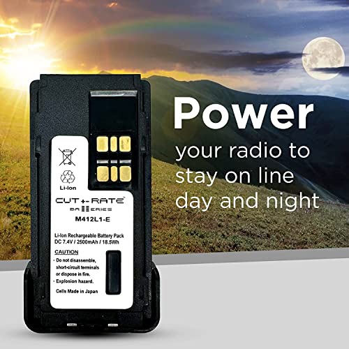 Motorola XPR 7550e & XPR 3500e Battery 7.4V 2500mAh Li-ion Replacement