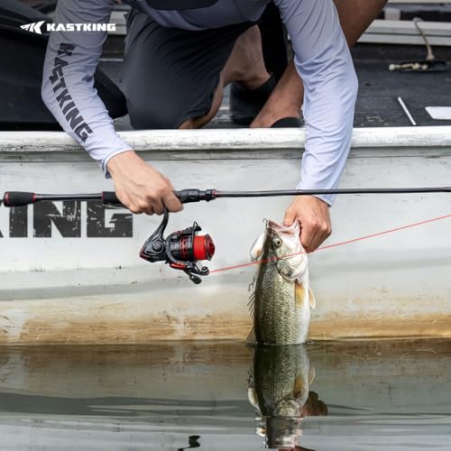 KastKing MaxSteel 6'6" M Twin-Tip Spinning & Baitcaster Combo Reel 2000