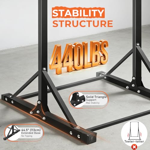 Big Freestanding Pull Up Bar Stand with Adjustable Height & Solid Lock System