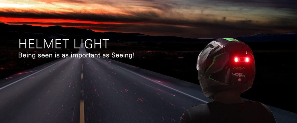 VERSATTA LED Motorcycle Helmet Light, Bike Bicycle Rear Red Safety Light, Helmet Light, Warning Tail Lights, Helmet Light for Night Riding with USB Chargeable Cable Small