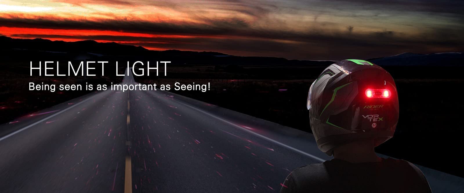 VERSATTA LED Motorcycle Helmet Light, Bike Bicycle Rear Red Safety Light, Helmet Light, Warning Tail Lights, Helmet Light for Night Riding with USB Chargeable Cable Small