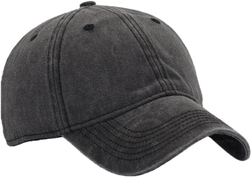 Skiennix Vintage Washed Cotton Baseball Cap - Adjustable Soft Casual Dad Hat for Men & Women | M-XXL