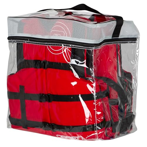 O'Brien 4 Pack Universal Life Jackets for Adults - Red Variation