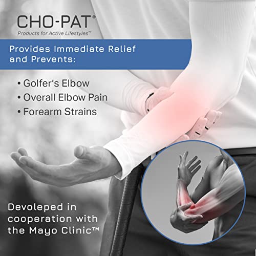 Cho-Pat Golfer’s Elbow Support Strap - Medium, Overuse & Muscle Strain Relief