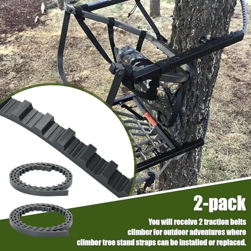 61-Inch Climbing Tree Stand Straps for Hunting Climber & Tree Stands - 2 Pack