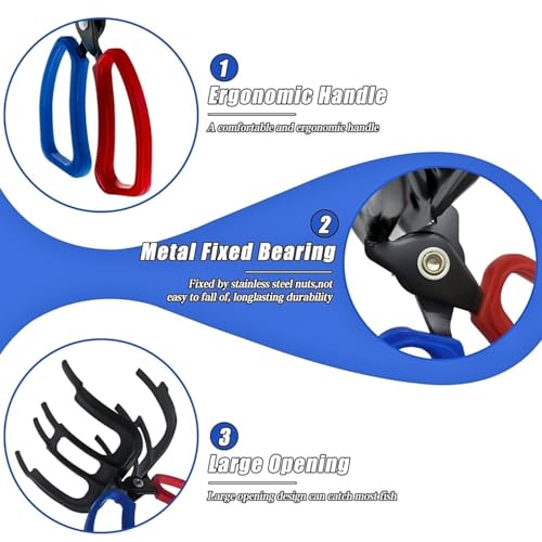 1 pcs Metal 3 Claw Fish Gripper and Fishing Pliers Catching Tool