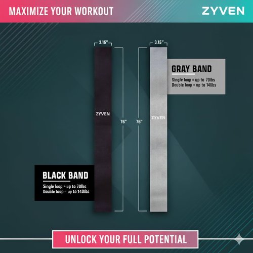 76 Inch Long Premium Performance 76" Extended-Length High-Resistance Bands for Ultimate Strength, Mobility, and Plyometric Workouts (Black Long Belt)