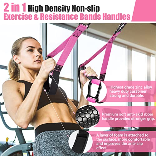 Pink Resistance Training Kit for Full Body Workout - Home Gym Equipment