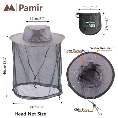 Mosquito Net Hat with UPF 50+ Sun Protection for Head - Bug Netting
